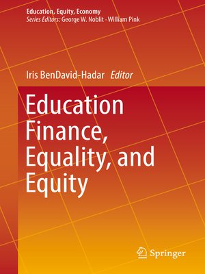 cover image of Education Finance, Equality, and Equity